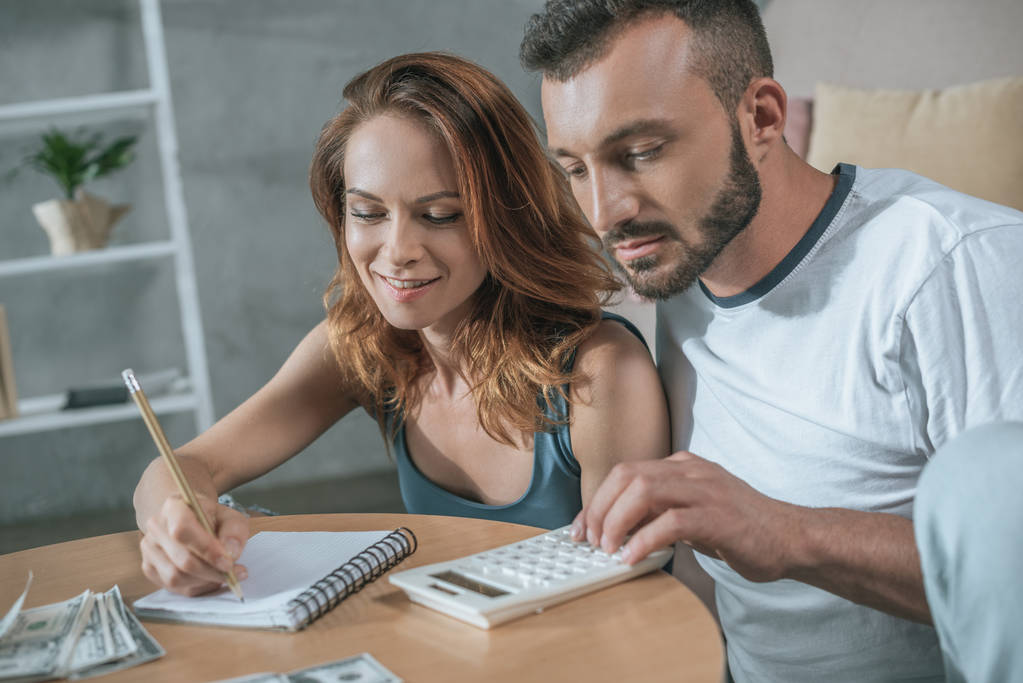 Couple doing their financial planning together