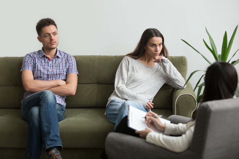 Married couple in counselling photo