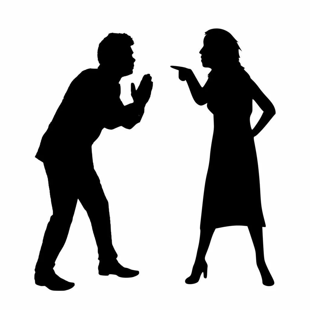 Couple arguing
