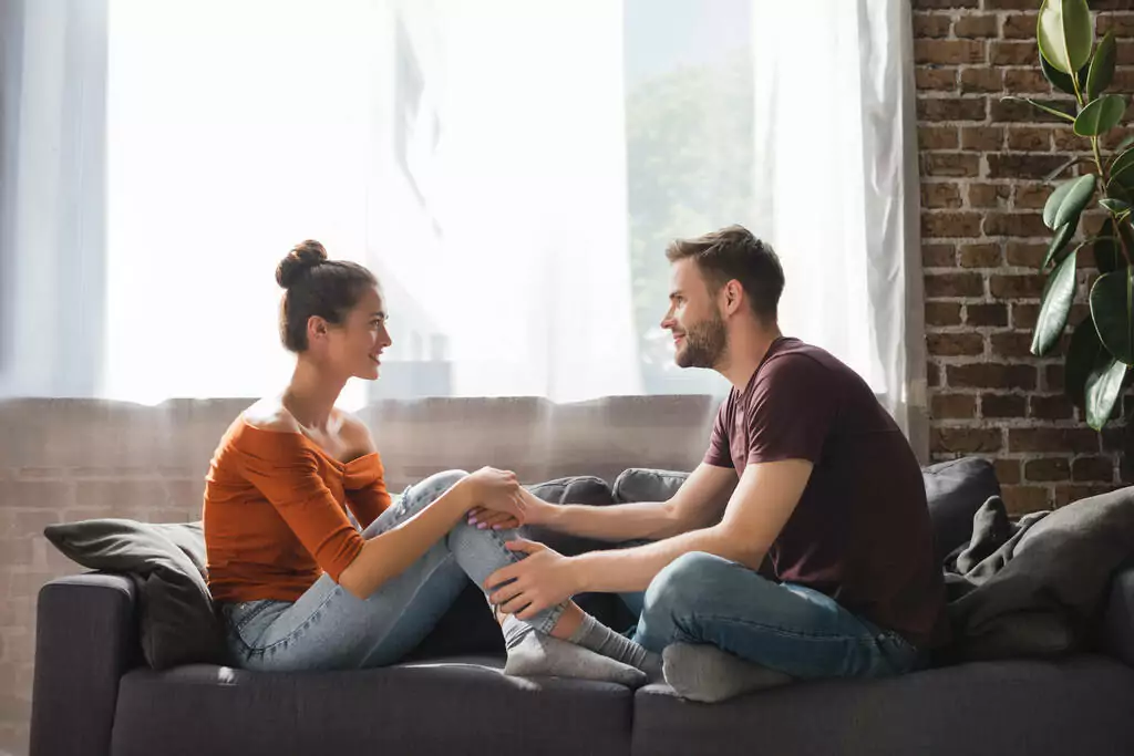couple talking